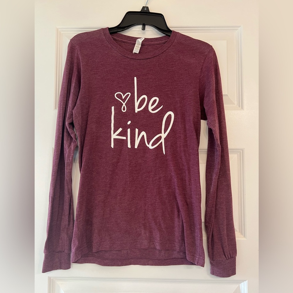Bella Canvas Burgundy Long Sleeve Tee
